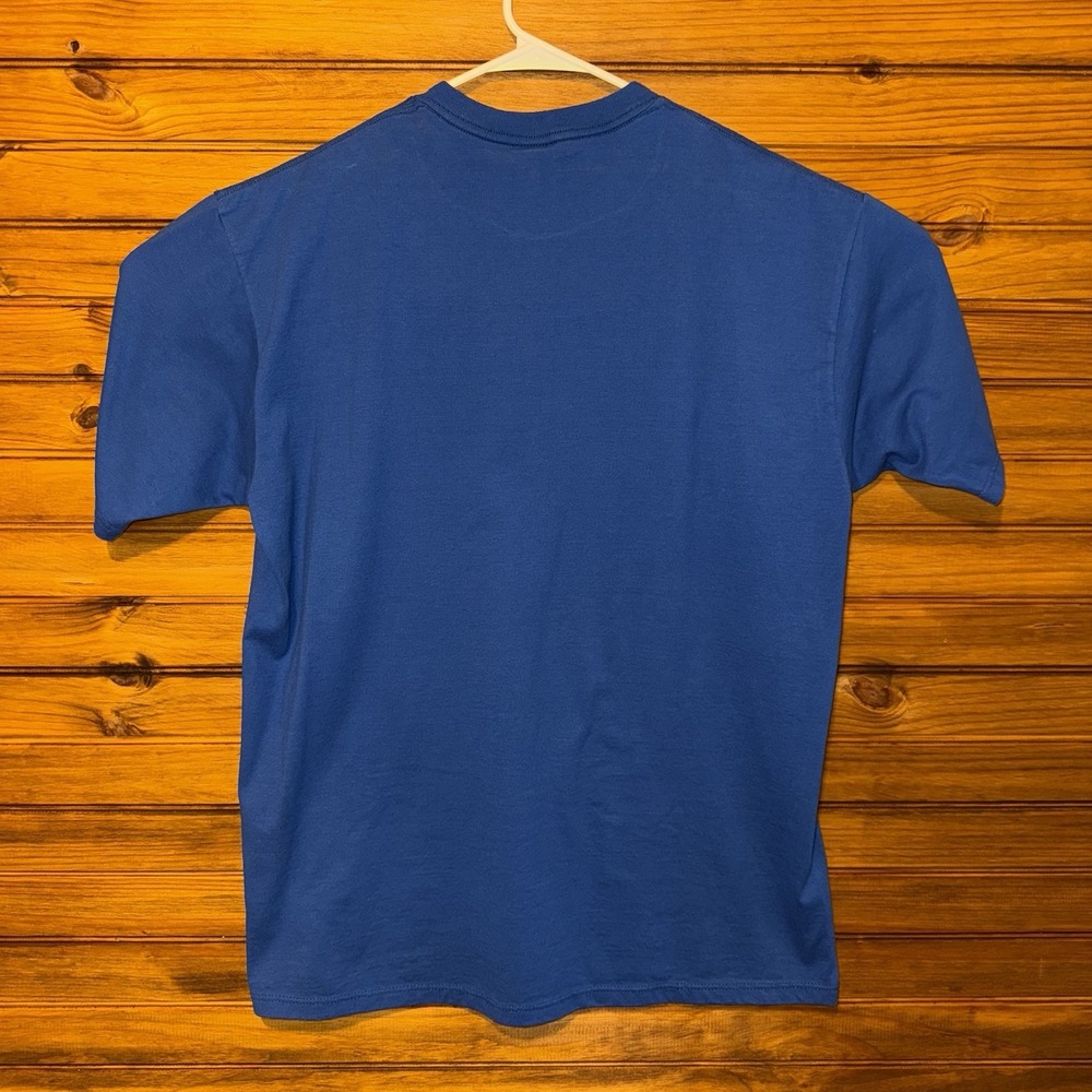 Vintage 90s Jerzees Shirt Unisex Size XL July 4th Eagle Blue T-Shirt Made In USA - Picture 2 of 5